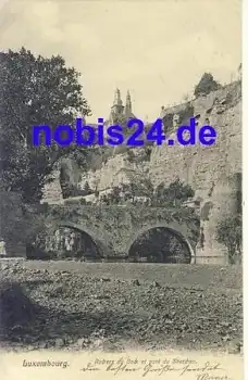 LUXEMBOURG Rochers Bock Stierchen o 1905