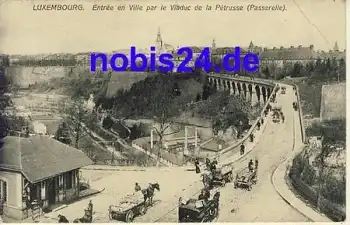 LUXEMBOURG Passerelle Brücke o 1907