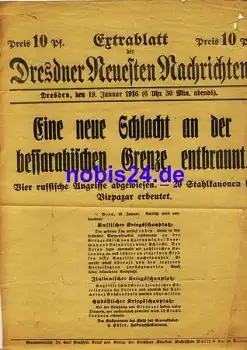 Dresden Extrablatt DNN 1916