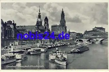 Dresden Terrassenufer Dampferlandeplatz o 1938