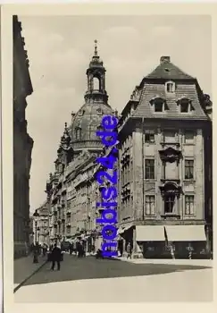 Dresden Rampische Strasse mit Frauenkirche *ca.1940