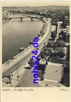 Dresden Brühlsche Terrasse Luftaufnahme *ca.1940