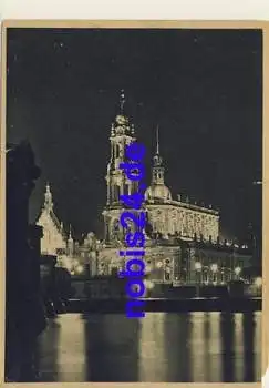 Dresden Hofkirche bei Nacht *ca.1955