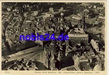 Dresden Luftaufnahme * 1963 Verlag Hahn-Foto13003