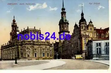 Dresden Schloss und Hofkirche *ca.1910