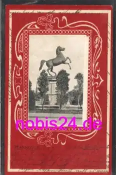 Hannover Sachsenross Prägekarte o 10.9.1903