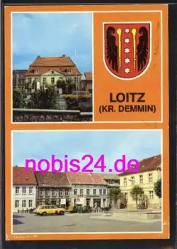 17121 Loitz Demmin Markt Rathaus o ca.1983