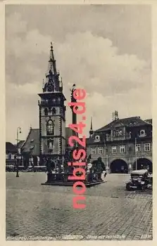 Komotau Marktplatz Auto *ca.1935