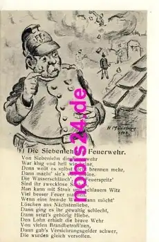 09634 Siebenlehn Feuerwehr Lied *ca.1920