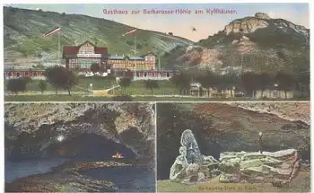 06567 Kyffhäuser mit Gasthaus Barbarossa Höhle * ca. 1920