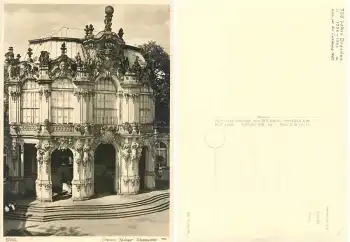 Dresden Zwinger Wallpavillon 750 Jahre Dresden *1956 Hahn-Foto10654