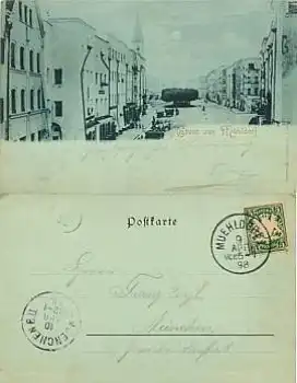 84453 Mühldorf Mondscheinkarte o 9.4.1898