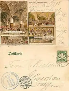 München Litho Hofbräuhaus o 14.5.1906