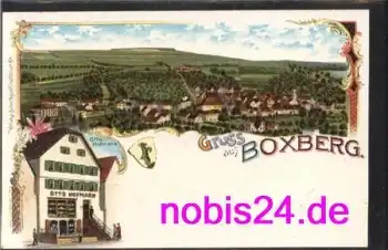 97944 Boxberg Main-Tauber-Kreis Litho Geschäft Hofmann * um 1900