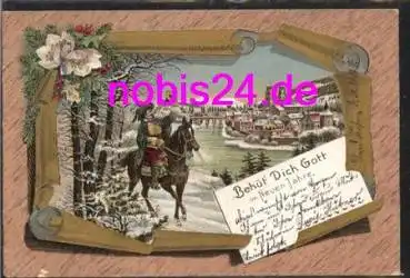 79713 Bad Säckingen Litho Trompeter o 31.12.1897