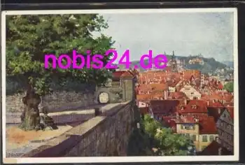 Tübingen Schlosslinde  Künstlerkarte *ca.1930