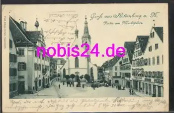 72108 Rottenburg Marktplatz Kirche o 18.7.1906