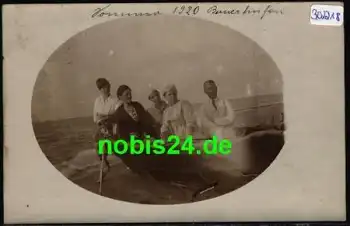 Bremerhaven Ruderboot Echtfoto Bademoden *1920