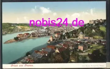 Passau Blick Vogelflug * ca.1920
