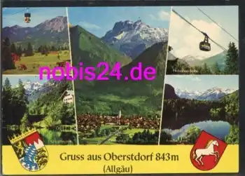 87561 Oberstdorf Wappen Bergbahn  o 16.8.1977