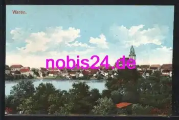 17192 Waren Müritz mit Kirche o 7.9.1911