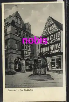 54470 Berncastel Markt mit Brunnen o 8.10.1937
