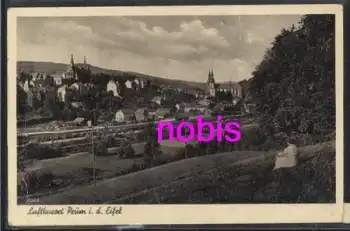 54595 Prüm Ansicht mit Kirchen *ca.1920