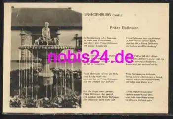 14730 Brandenburg Havel Brunnen Gedicht *ca.1950