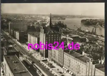 Rostock Langestrasse Luftbild *ca.1970