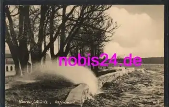 17192 Waren Müritz Hafenmole Sturm o 18.11.1964