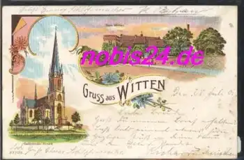 58450 Witten Litho Haus Witten o 29.7.1901