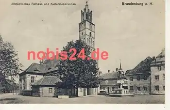 14730 Brandenburg Havel Rathaus Brunnen o 12.9.1916