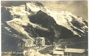 Scheidegg Bahnhof Die Jungfrau *ca. 1910