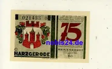 06493 Harzgerode Notgeld 75 Pfennige 1921