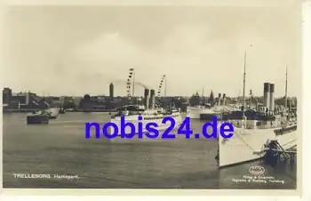 Trelleborg Hamnparti *ca.1930