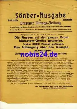 Dresden Sonder-Ausgabe Dresdner Mittags- und Abend- Zeitung 3. Mai 1915