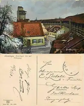86720 Nördlingen Reimlinger Tor o 1913 Photochromie