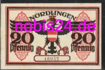 86720 Nördlingen Notgeld 20 Pfennige um 1920
