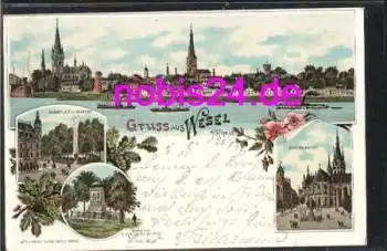 46460 Wesel Rhein Litho o 27.8.1897