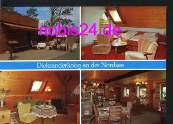 25718 Friedrichskoog Doppelwerbekarte *ca. 1970