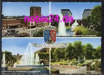 Oberhausen Bahnhof Parkanlagen o 28.7.1986