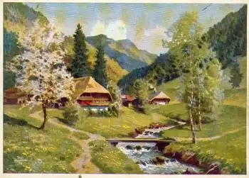 du mein stilles Tal Künstlerkarte Yos  *ca. 1940