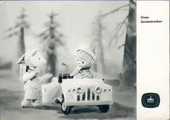 Sandmann im Auto mit Ziege  *ca. 1965 DFF
