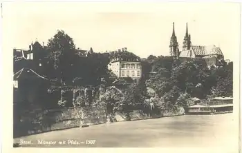 Basel Münster mit Pfalz * ca. 1930