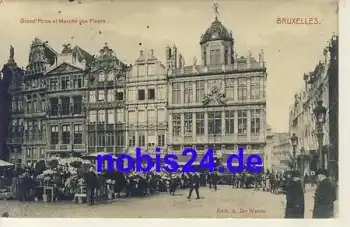 Bruxelles Grand Place Marche o 1916