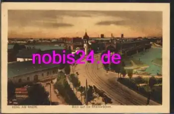 77694 Kehl Rheinbrücken *ca.1915