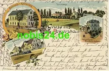 04683 Belgershain Litho Bahnhof Gasthof o 20.6.1907