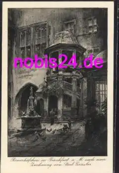 Frankfurt Main Römerhöfchen Künstlerkarte *ca.1930