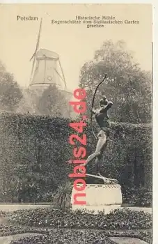 Potsdam Historische Mühle Bogenschütze *ca.1915