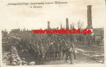 Janowo 1.WK Spaziergang unserer Feldgrauen o 24.10.1916